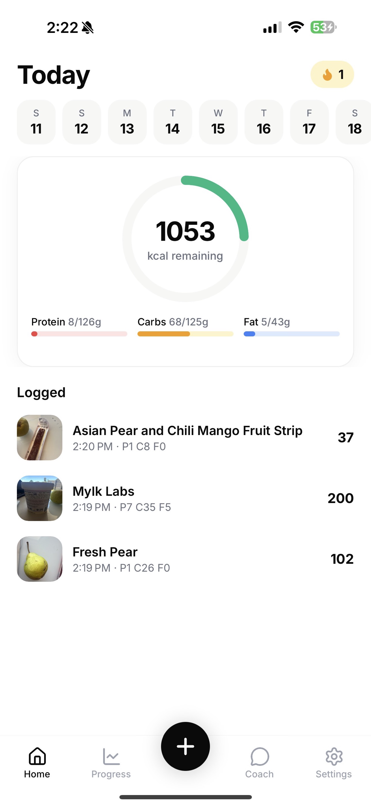 KalTrack screenshot 1